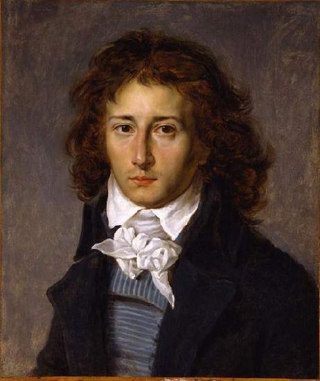 Baron Antoine-Jean Gros Portrait of Francois Gerard, aged 20 oil painting image